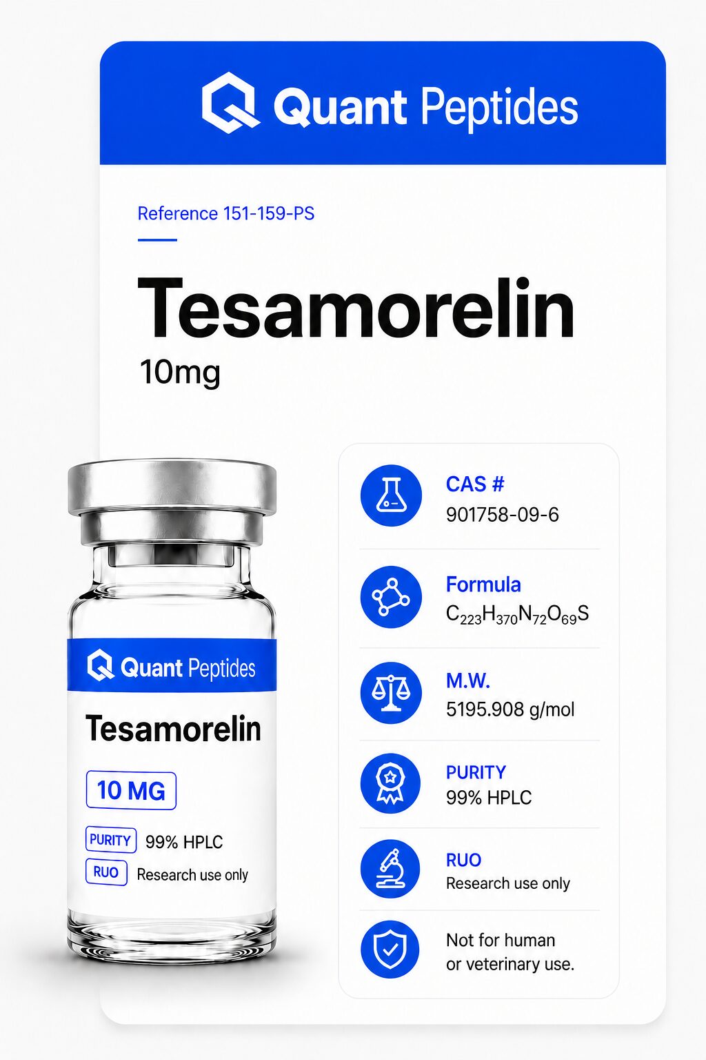 Tesamorelin 10mg Peptide