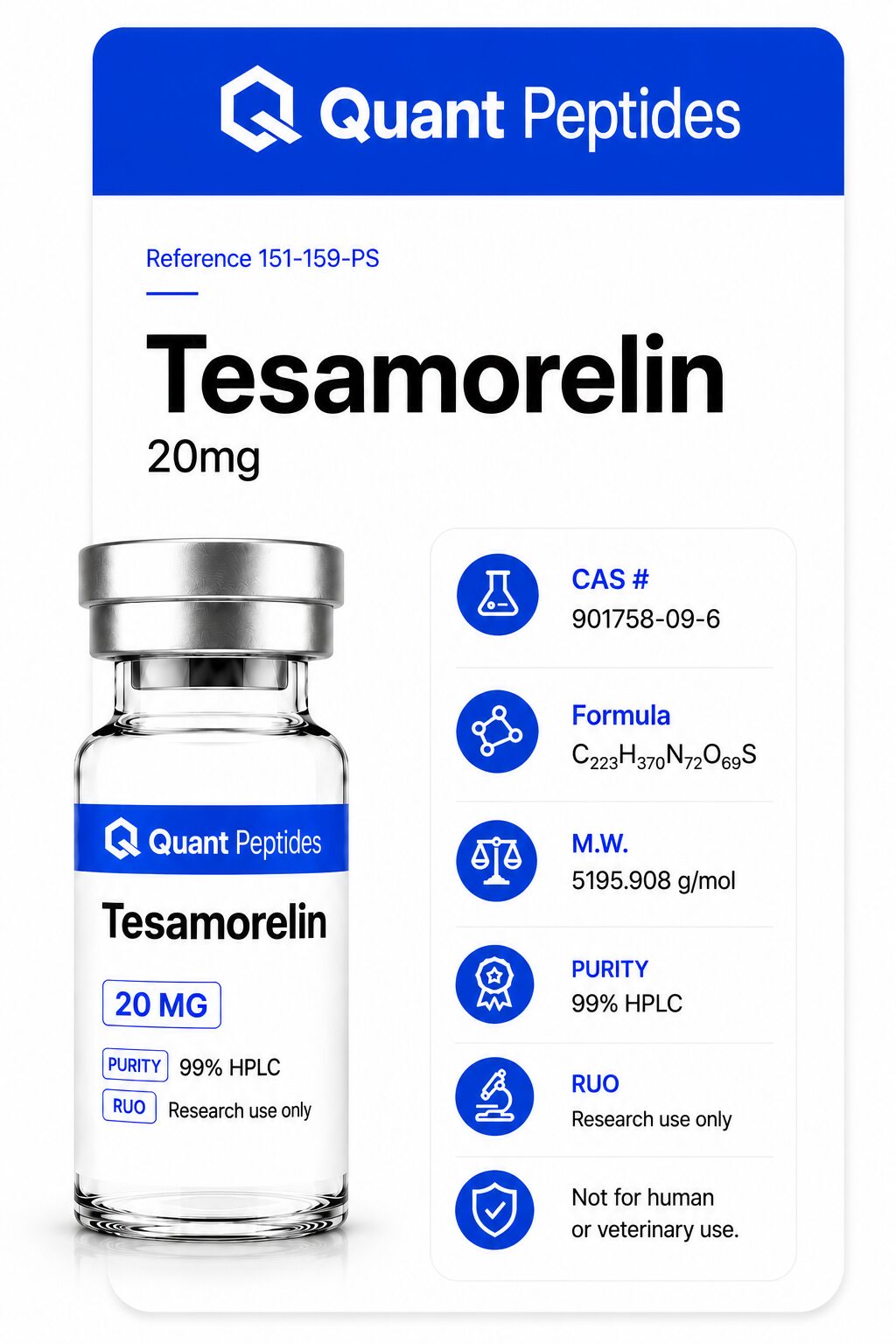 Tesamorlin 20mg Peptide